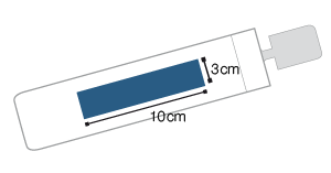 Druckbereich Schirmhülle bei Art. 1003 Hochwertiger Taschenschirm mit Designgriff